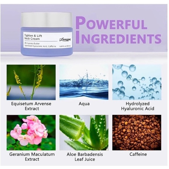 Lunoon Tightening & Lifting Neck Cream NEW NWT 1.69fl - Picture 3 of 8